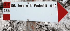logo rifugio Pedrotti Tosa - il barbiere delle alpi di Maicol Cosi